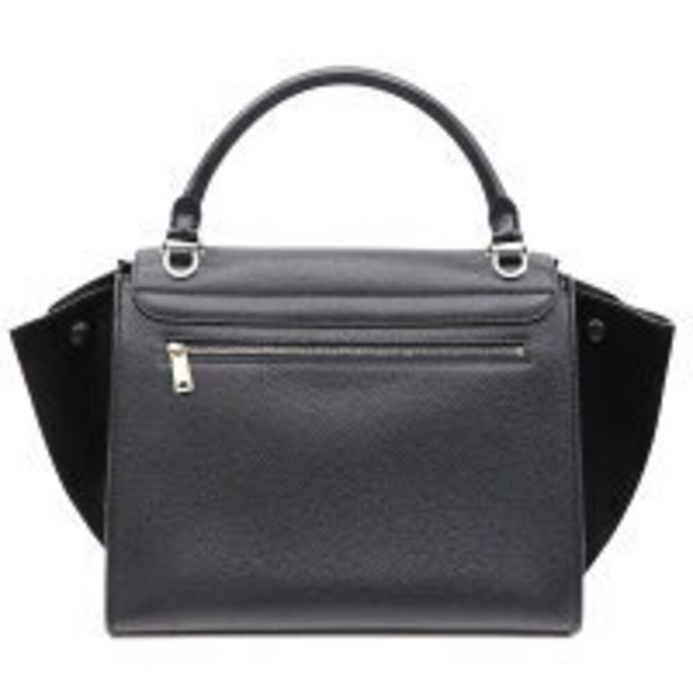 Celine Trapeze handbag black leather suede - Picture 2 of 9